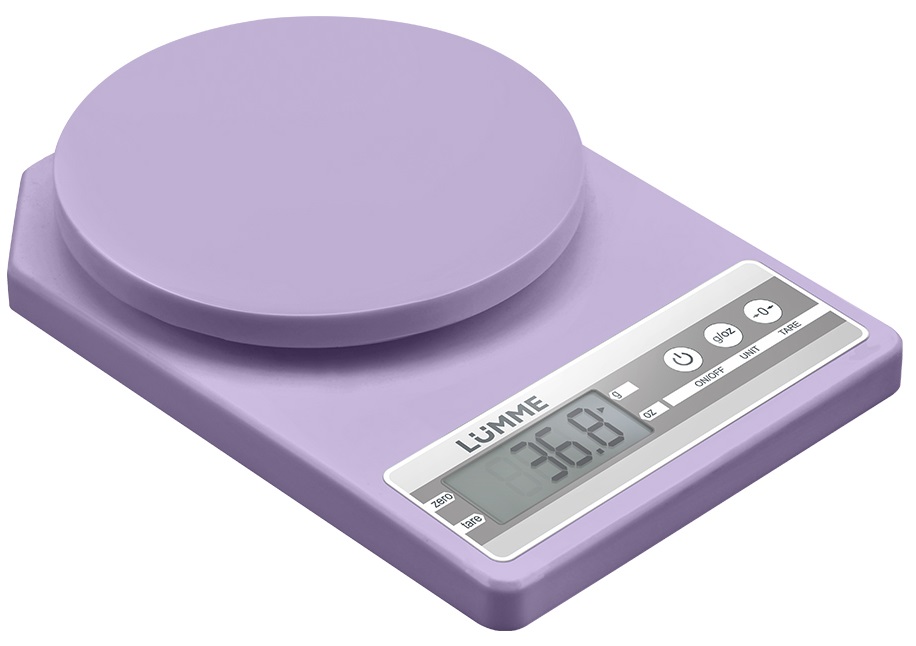 Кухонные весы LUMME LU-1343 лиловый аметист																		 — описание, фото, цены в интернет-магазине PT Stores