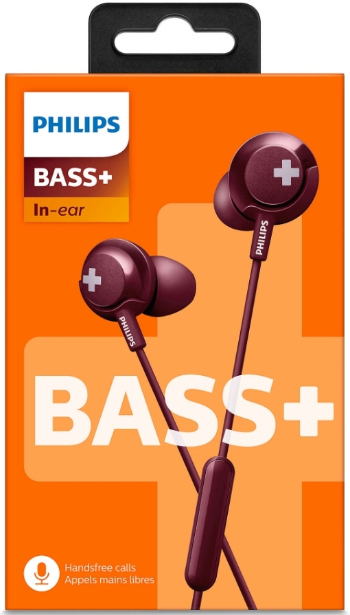 Купить Наушники PHILIPS BASS+ SHE4305 Red — Фото 3