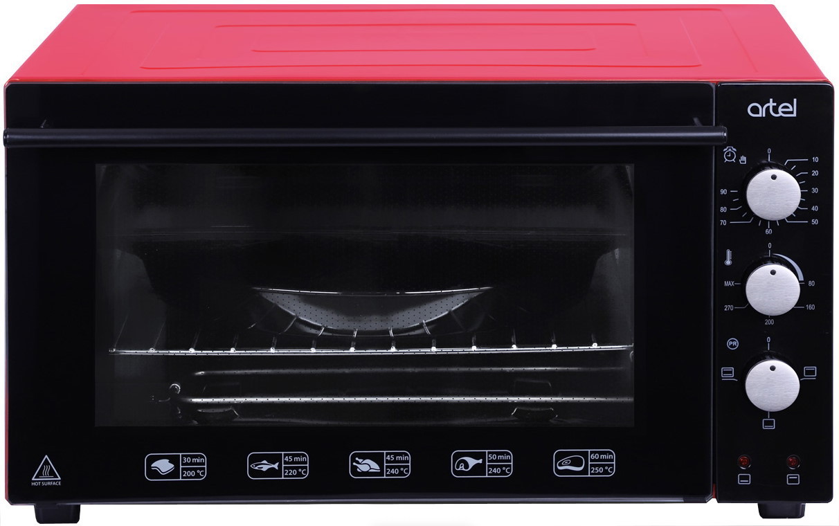 Мини-печь ARTEL MD 4218  L черно-красный																		 — описание, фото, цены в интернет-магазине PT Stores