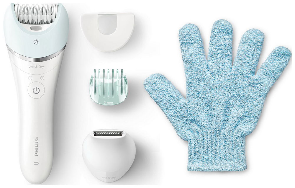Эпилятор PHILIPS BRE 611/00																		 — описание, фото, цены в интернет-магазине PT Stores
