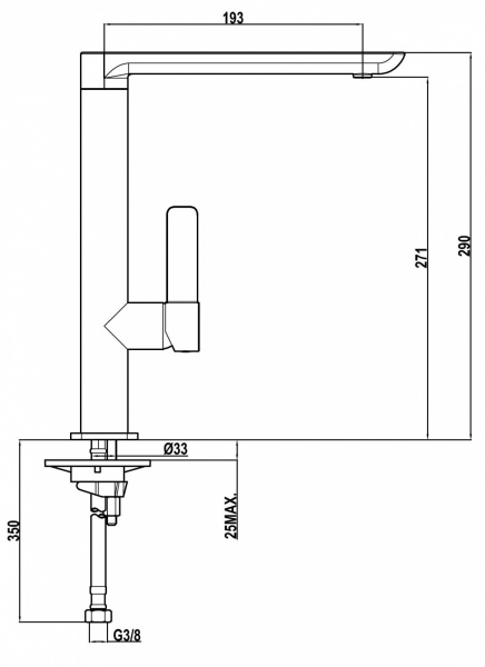 Купить Смеситель TEKA FO 915 BLACK / CHROME — Фото 2