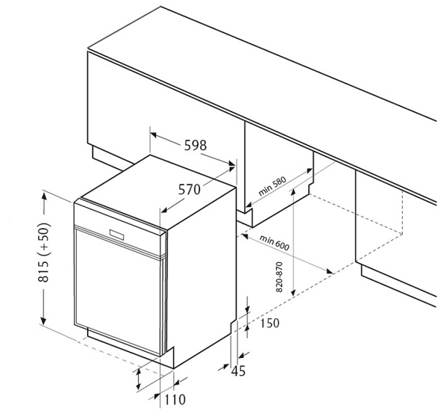 Купить Встраиваемая посудомоечная машина FLAVIA SI 60 ENNA L — Фото 10