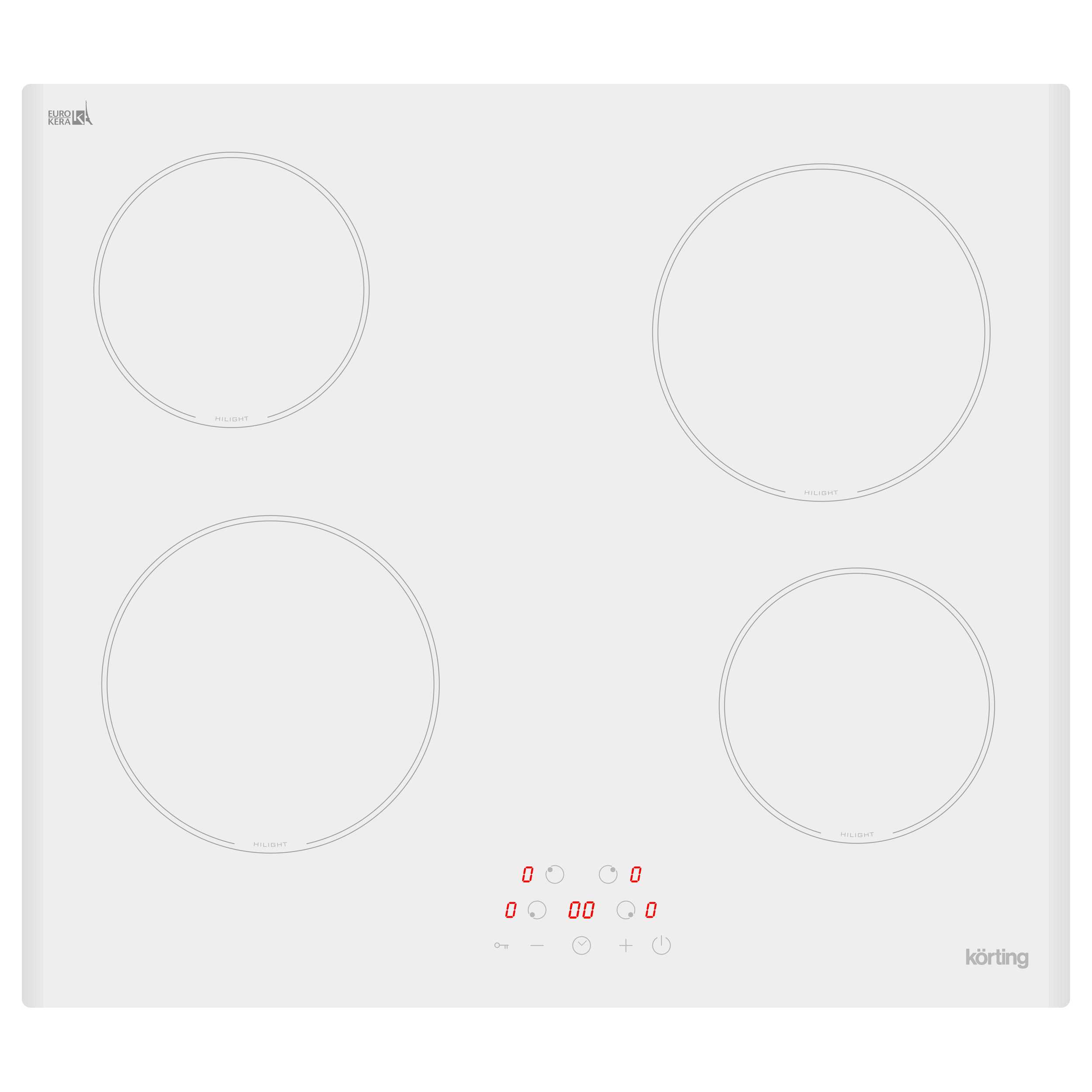 Электрическая варочная панель KORTING HK 60003 BW																		 — описание, фото, цены в интернет-магазине PT Stores