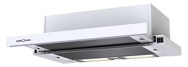 Вытяжка встраиваемая KRONA UNA 600 white PB																		 — описание, фото, цены в интернет-магазине PT Stores