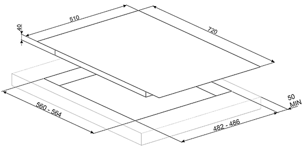 Купить Газовая варочная панель SMEG PV175CB — Фото 2