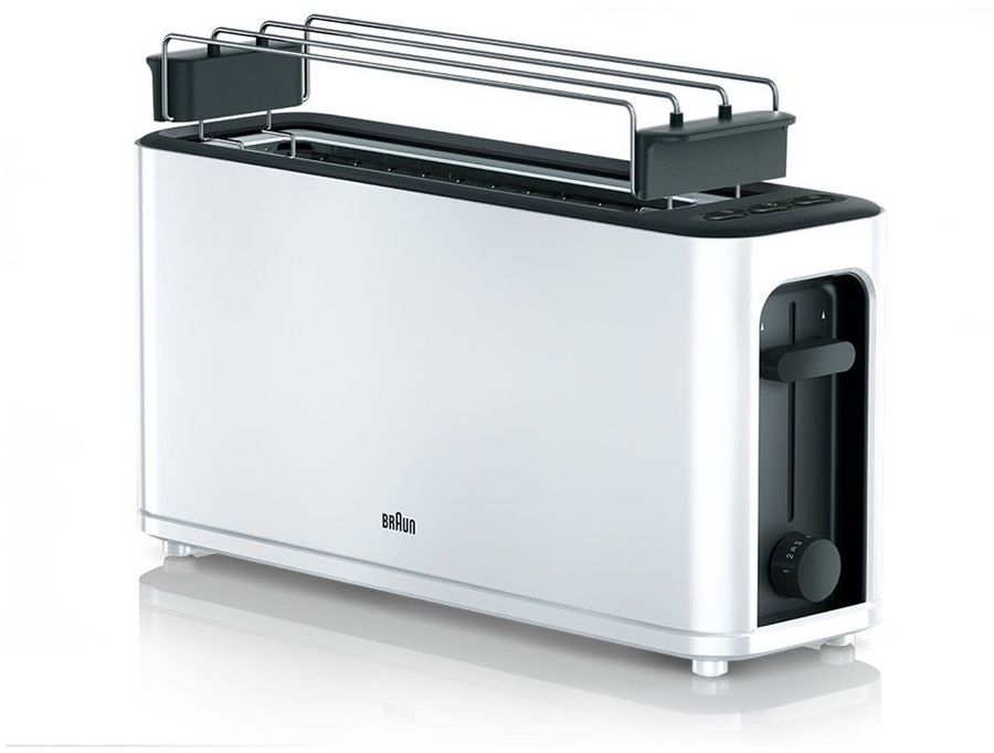 Тостер BRAUN HT 3110, белый/черный																		 — описание, фото, цены в интернет-магазине PT Stores