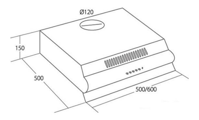 Купить Плоская вытяжка AKPO WK-7 Р3050 металлик — Фото 2