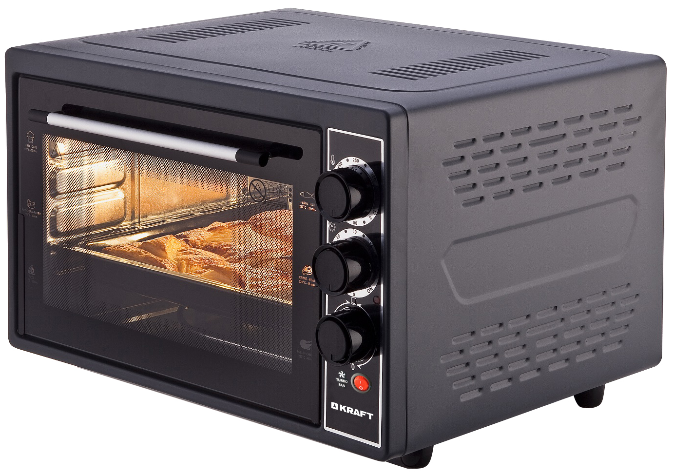 Мини-печь KRAFT KF-MO 3802 KBL																		 — описание, фото, цены в интернет-магазине PT Stores