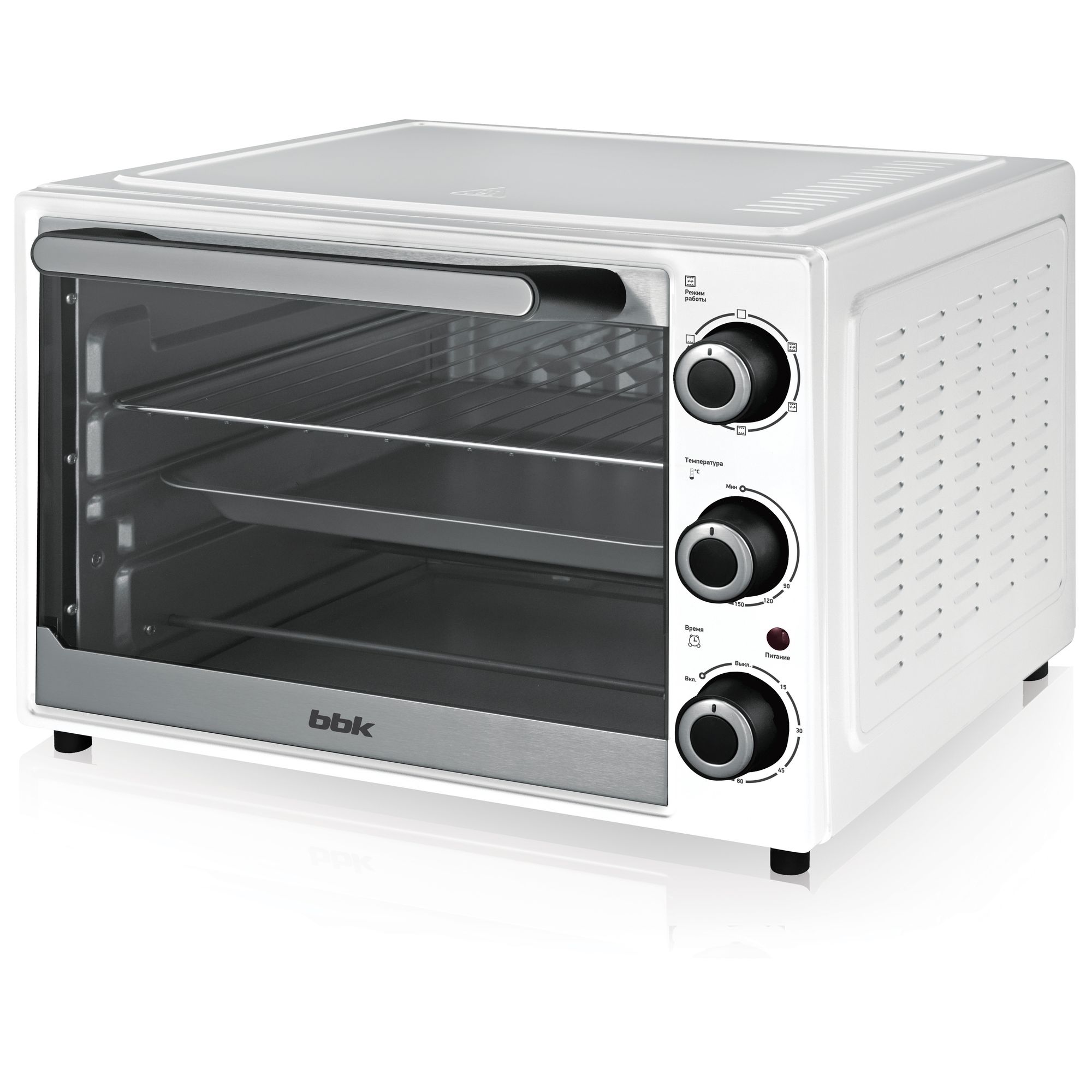 Мини-печь BBK OE3811M белый																		 — описание, фото, цены в интернет-магазине PT Stores