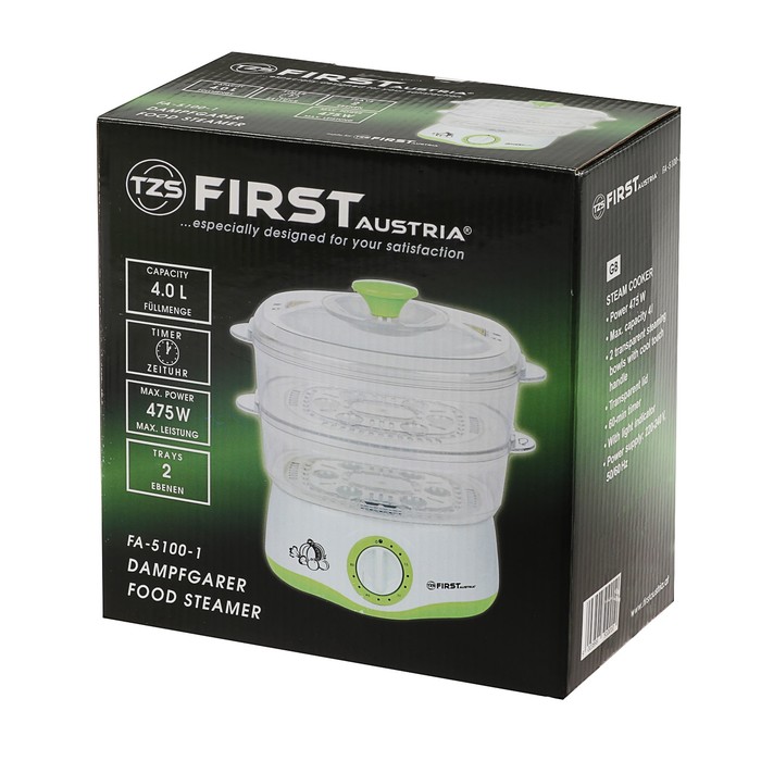 Купить Пароварка FIRST FA-5100-1 Green — Фото 3