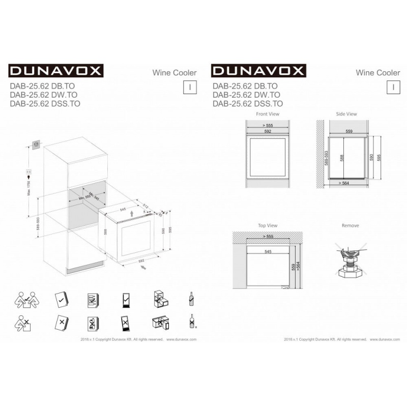 Купить Встраиваемый винный шкаф DUNAVOX DAB-25.62DW.TO — Фото 3