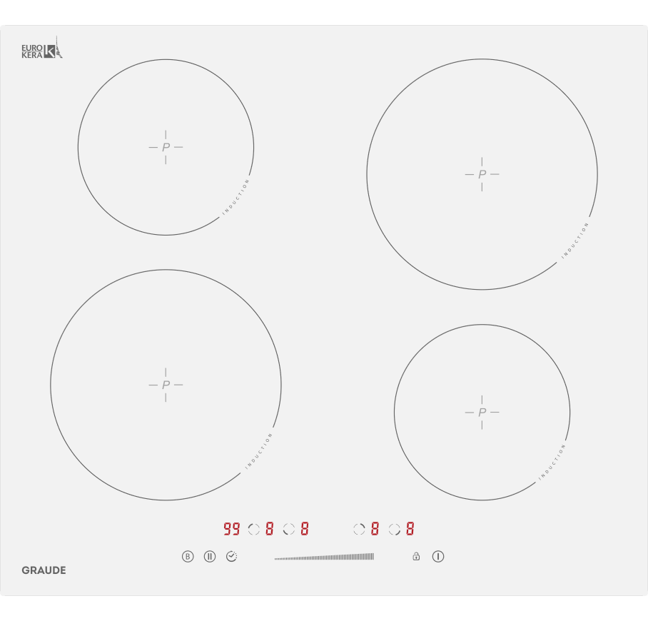 Индукционная варочная панель GRAUDE IK 60.0 AW																		 — описание, фото, цены в интернет-магазине PT Stores