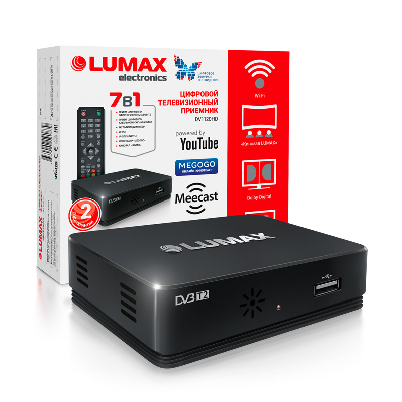 ТВ Тюнер LUMAX DV1120HD																		 — описание, фото, цены в интернет-магазине PT Stores
