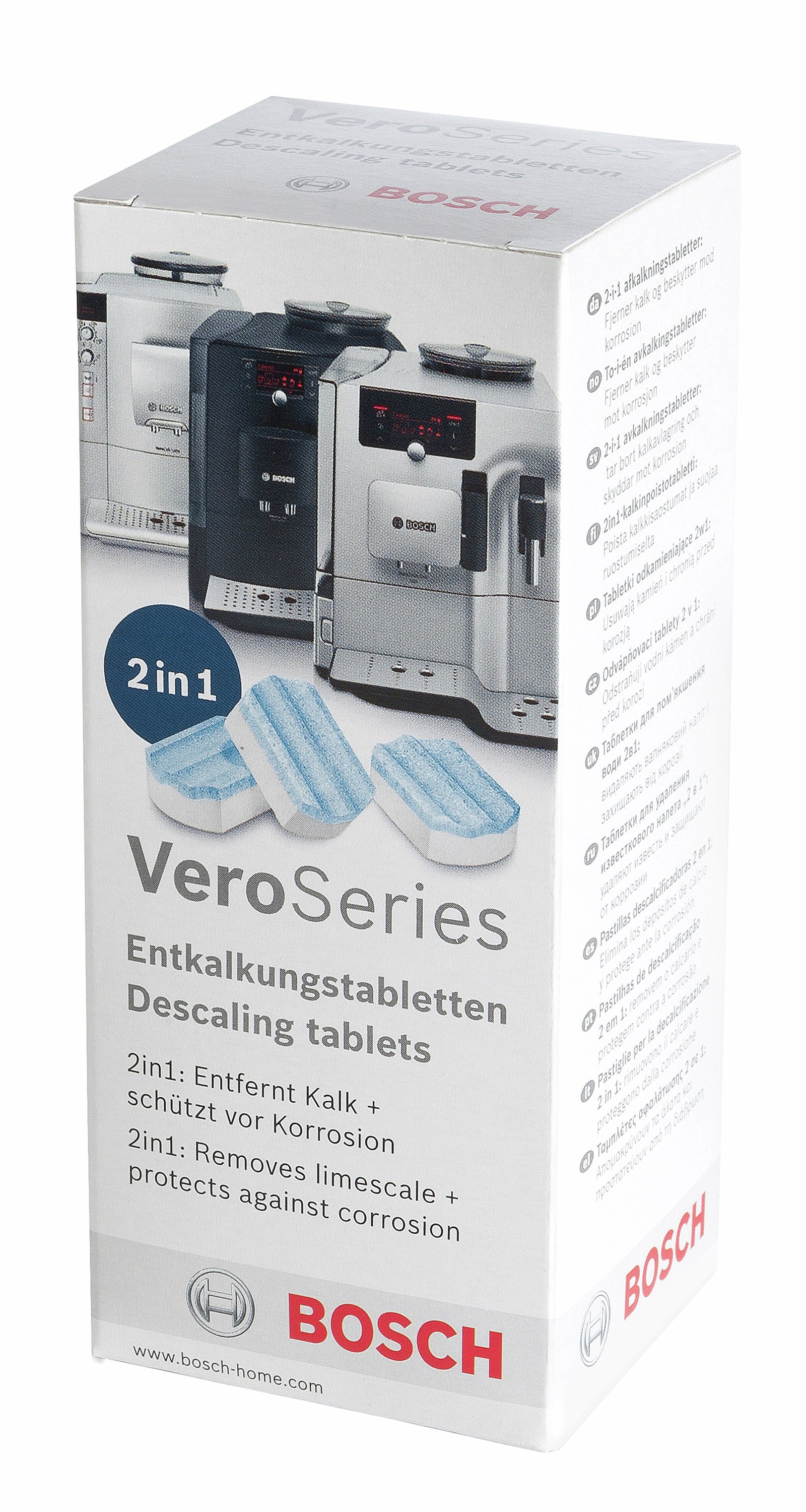 Аксессуары BOSCH Таблетки от накипи для кофемашин TCZ 8002 N 3 шт. по 36 г 311821																		 — описание, фото, цены в интернет-магазине PT Stores