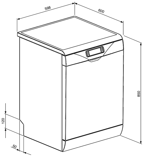 Купить Посудомоечная машина SMEG LVS367B — Фото 2