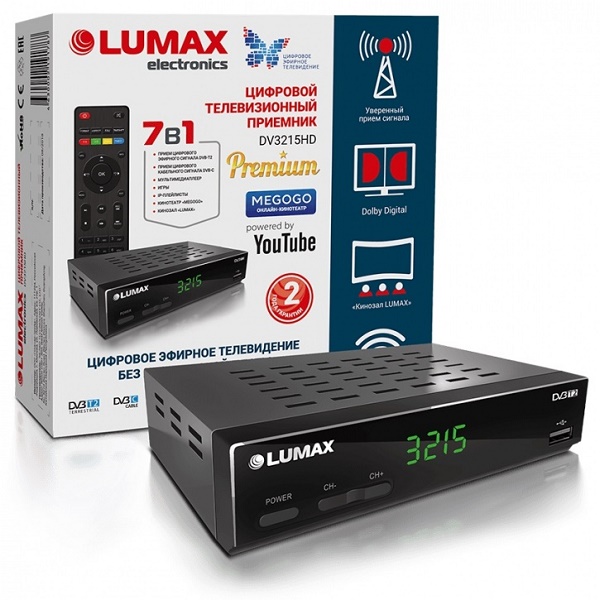 ТВ Тюнер LUMAX DV3215HD																		 — описание, фото, цены в интернет-магазине PT Stores