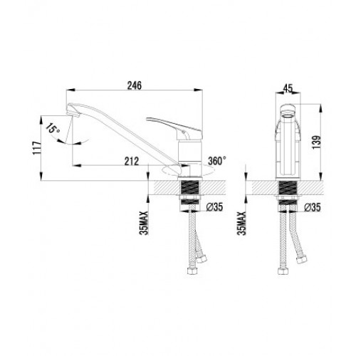 Купить Смеситель LEMARK LM6554C Смеситель Partner для кухни — Фото 2