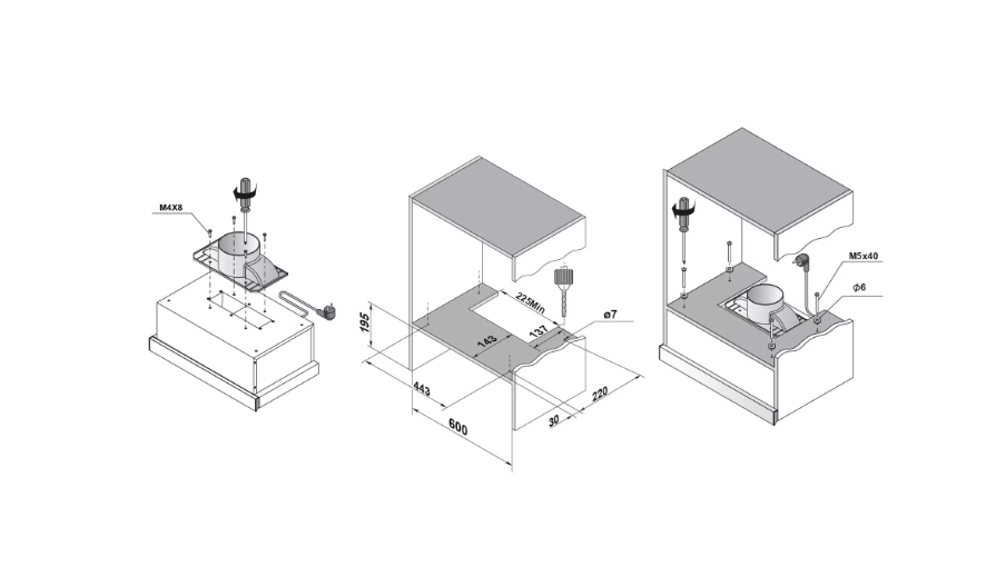 Купить Вытяжка встраиваемая Haier HVX-T642GW — Фото 4