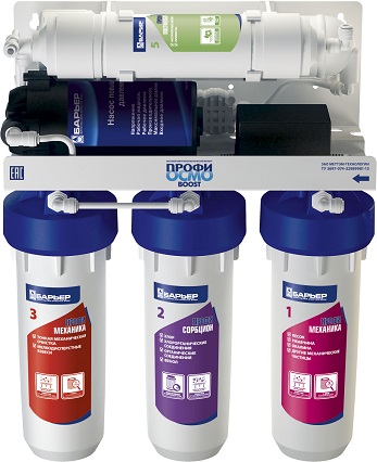 Фильтр для воды БАРЬЕР Фильтр  ПРОФИ Осмо boost 100																		 — описание, фото, цены в интернет-магазине PT Stores
