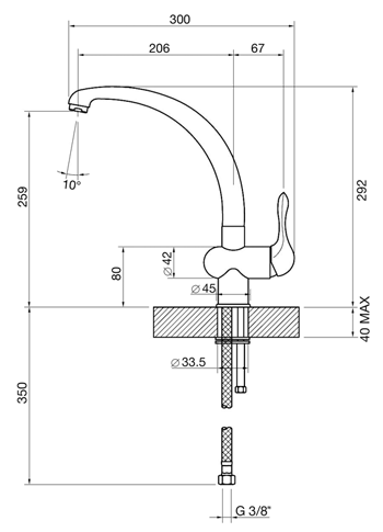 Купить Смеситель SMEG MF8A2 — Фото 2