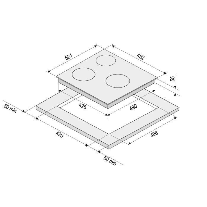 Купить Индукционная варочная панель KRONA PRESTO 45 BL — Фото 2