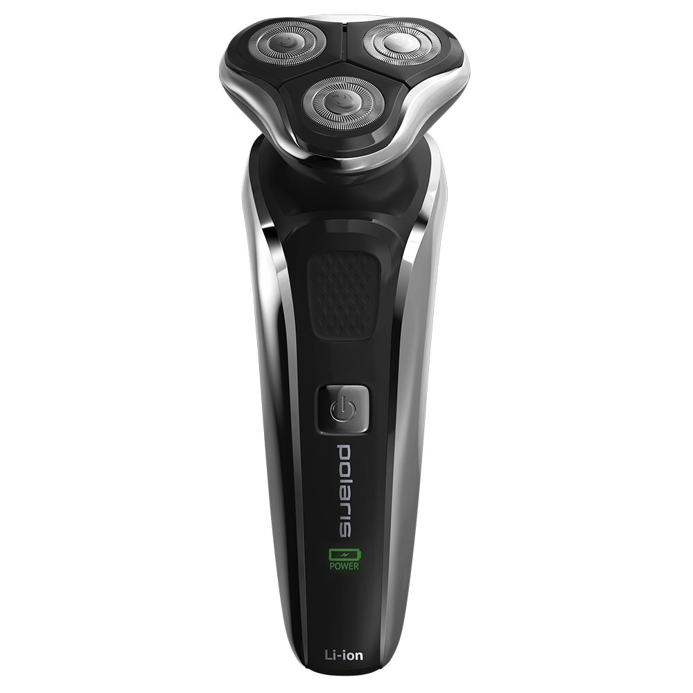 Электробритва POLARIS PMR 0307RC черный/хром																		 — описание, фото, цены в интернет-магазине PT Stores
