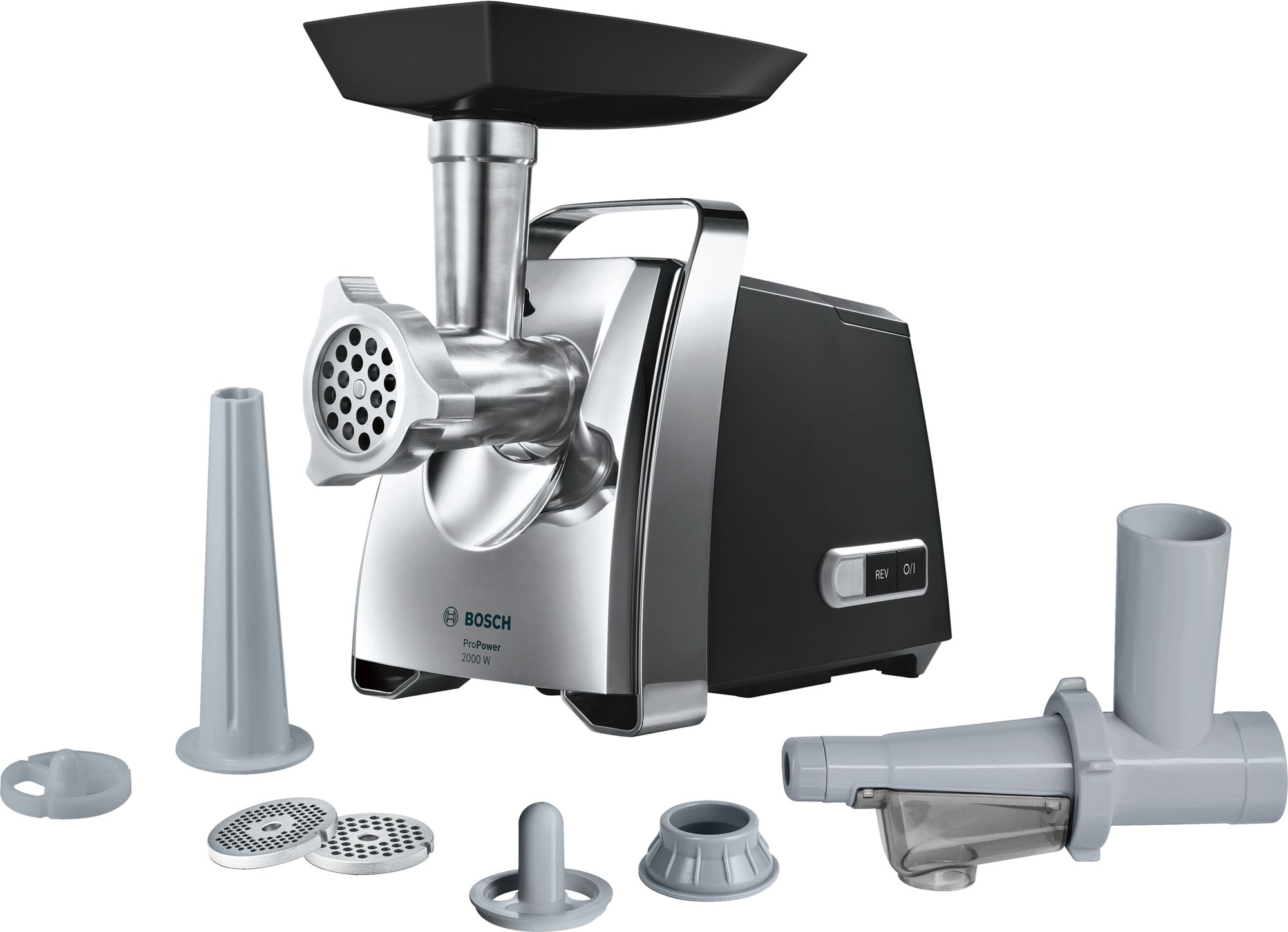 Мясорубка BOSCH MFW67450 серебристый																		 — описание, фото, цены в интернет-магазине PT Stores
