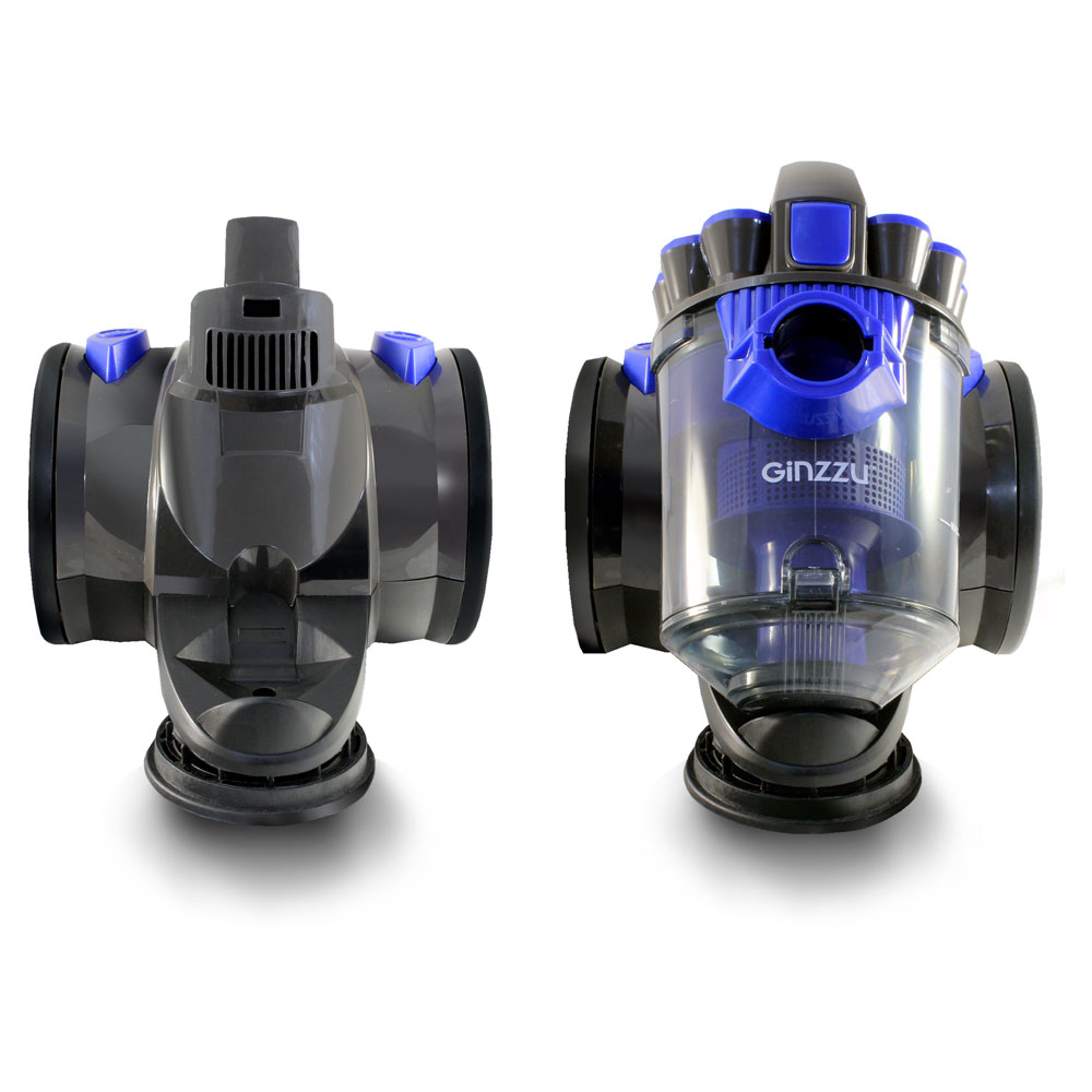 Купить Пылесос Ginzzu VS419 серый/синий — Фото 2