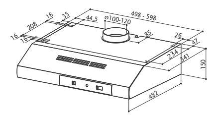 Купить Плоская вытяжка FABER 741 BASE W A60 — Фото 3