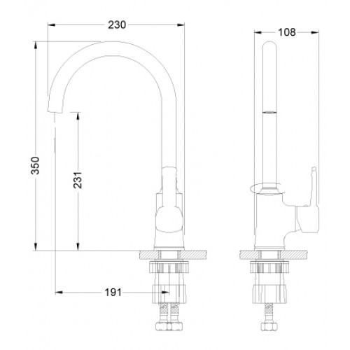 Купить Смеситель LEMARK LM0505C Смеситель Evitta для кухни — Фото 2