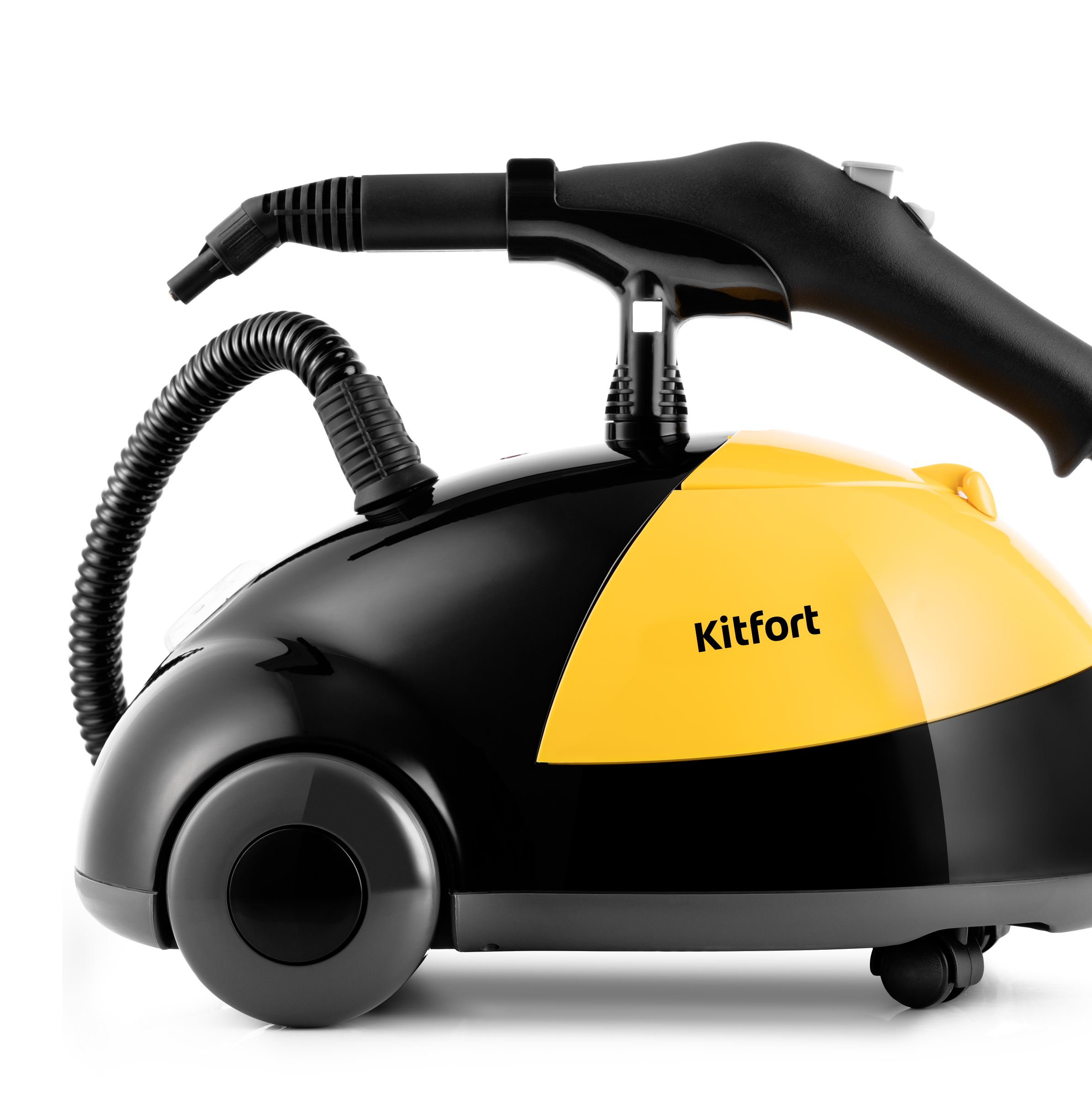 Купить Отпариватели и пароочистители Kitfort КТ-931 черный/оранжевый — Фото 2