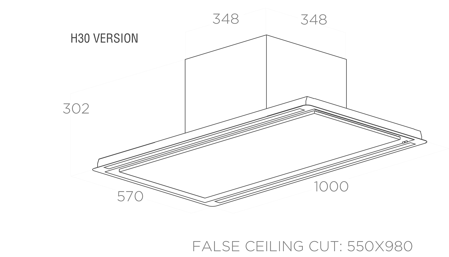 Купить Островная вытяжка ELICA HILIGHT-X H30 WH/A/100 — Фото 2