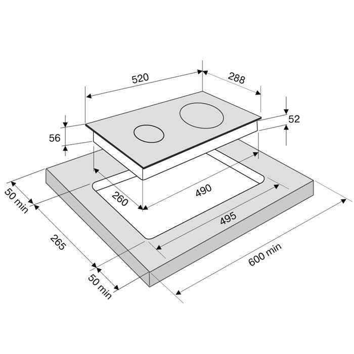 Купить Индукционная варочная панель KRONA REMO 30 BL — Фото 5