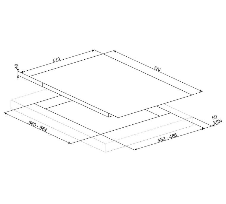 Купить Газовая варочная панель SMEG PV175S-1 — Фото 2