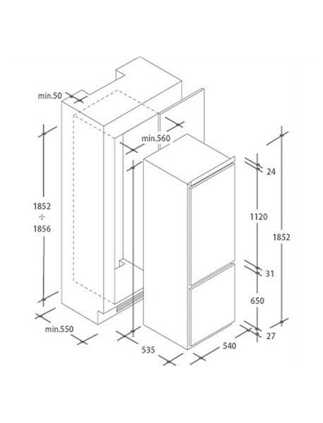 Купить Встраиваемый холодильник CANDY CKBC 3380 E/1 — Фото 2