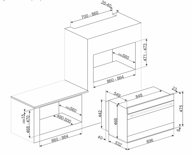 Купить Электрический духовой шкаф SMEG SFPR9604NR — Фото 5