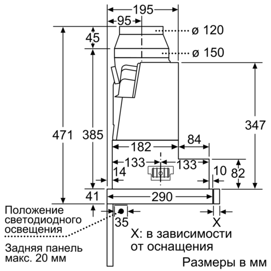 Купить Вытяжка встраиваемая SIEMENS LI 67RB540 — Фото 8
