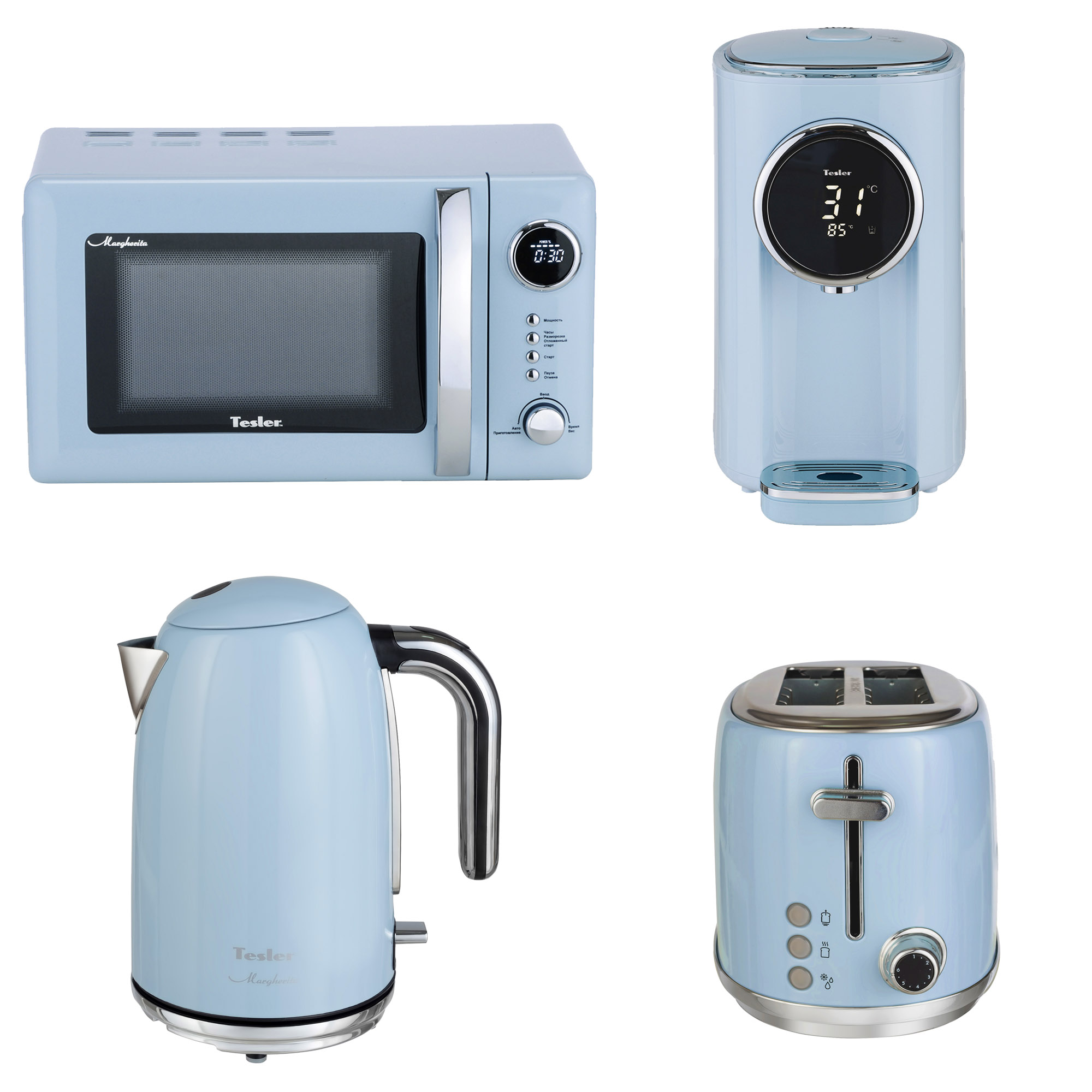 Купить Тостер TESLER TT-255 Sky Blue — Фото 2