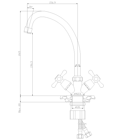 Купить Смеситель Rossinka Y02-71U Смеситель для кухни — Фото 2