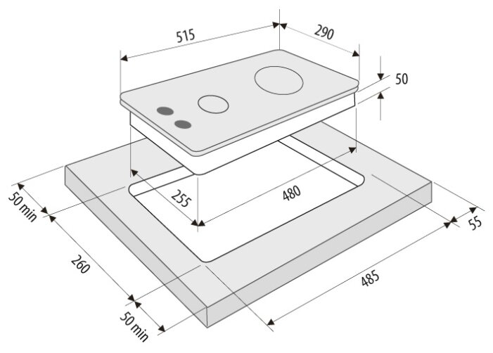 Купить Газовая варочная панель KRONA CALORE 30 WH — Фото 3
