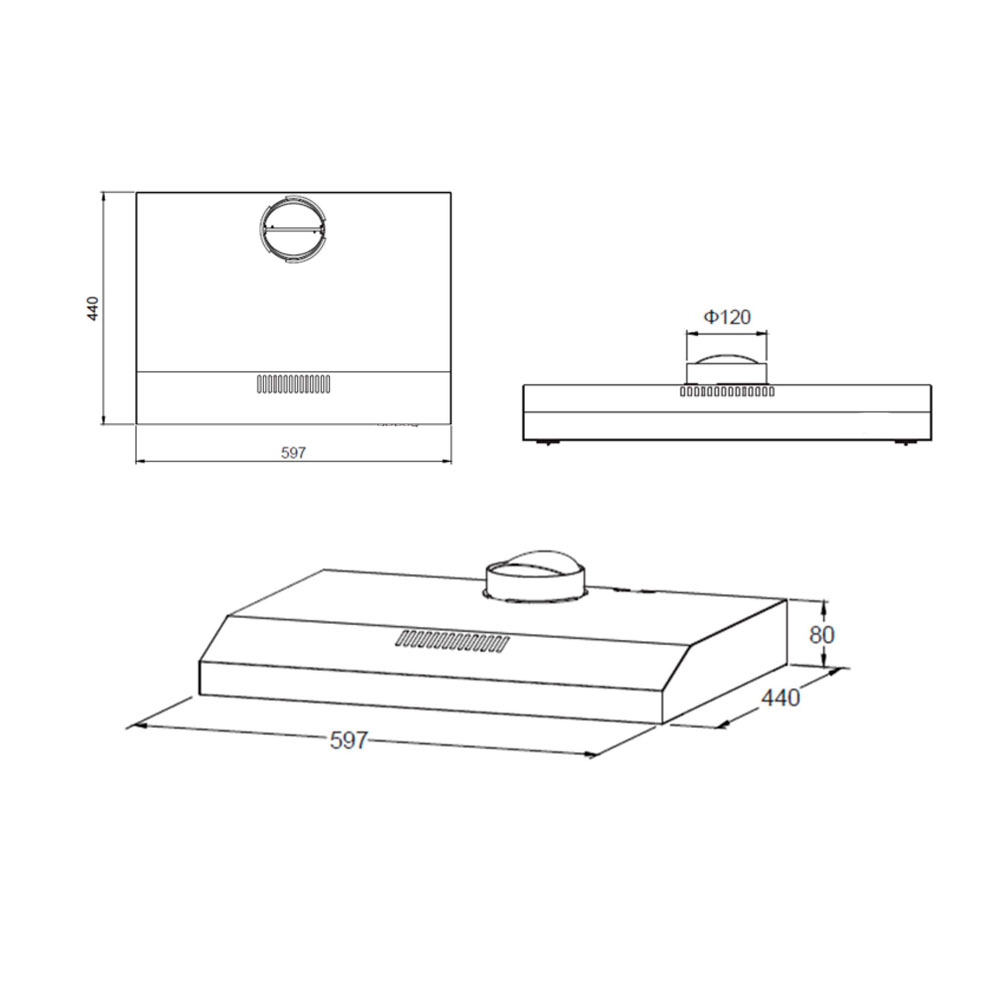 Купить Плоская вытяжка MAUNFELD SLIM 60 белый — Фото 2