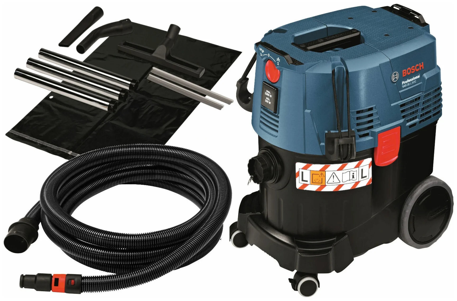 Пылесос Bosch GAS 35 L SFC+ синий																		 — описание, фото, цены в интернет-магазине PT Stores