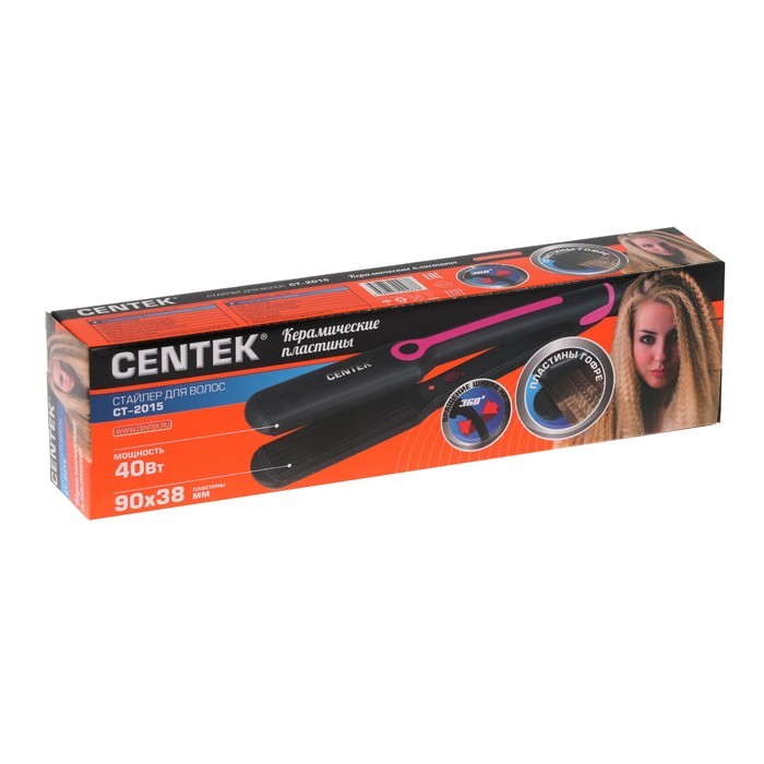 Купить Прибор для укладки волос CENTEK CT-2015 черный/фиолет — Фото 2