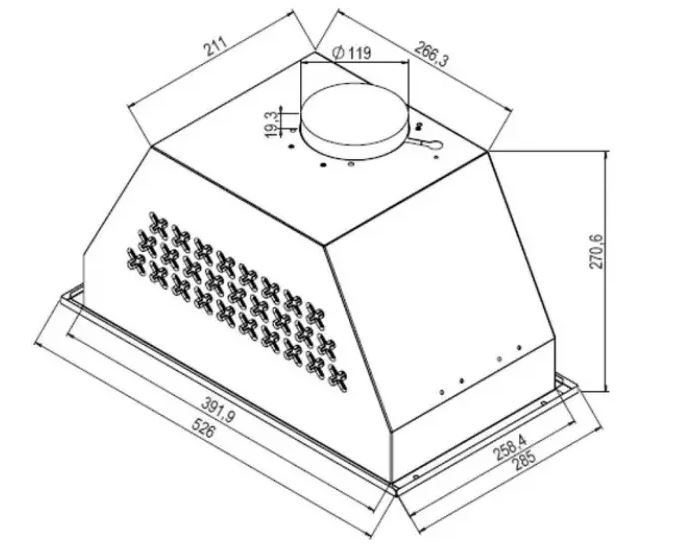 Купить Вытяжка встраиваемая Delonghi COSETTA 510 NB — Фото 5