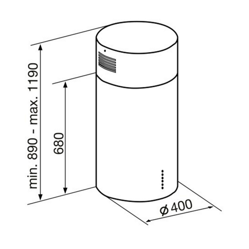 Купить Островная вытяжка KORTING KHA 4970 X Cylinder — Фото 3