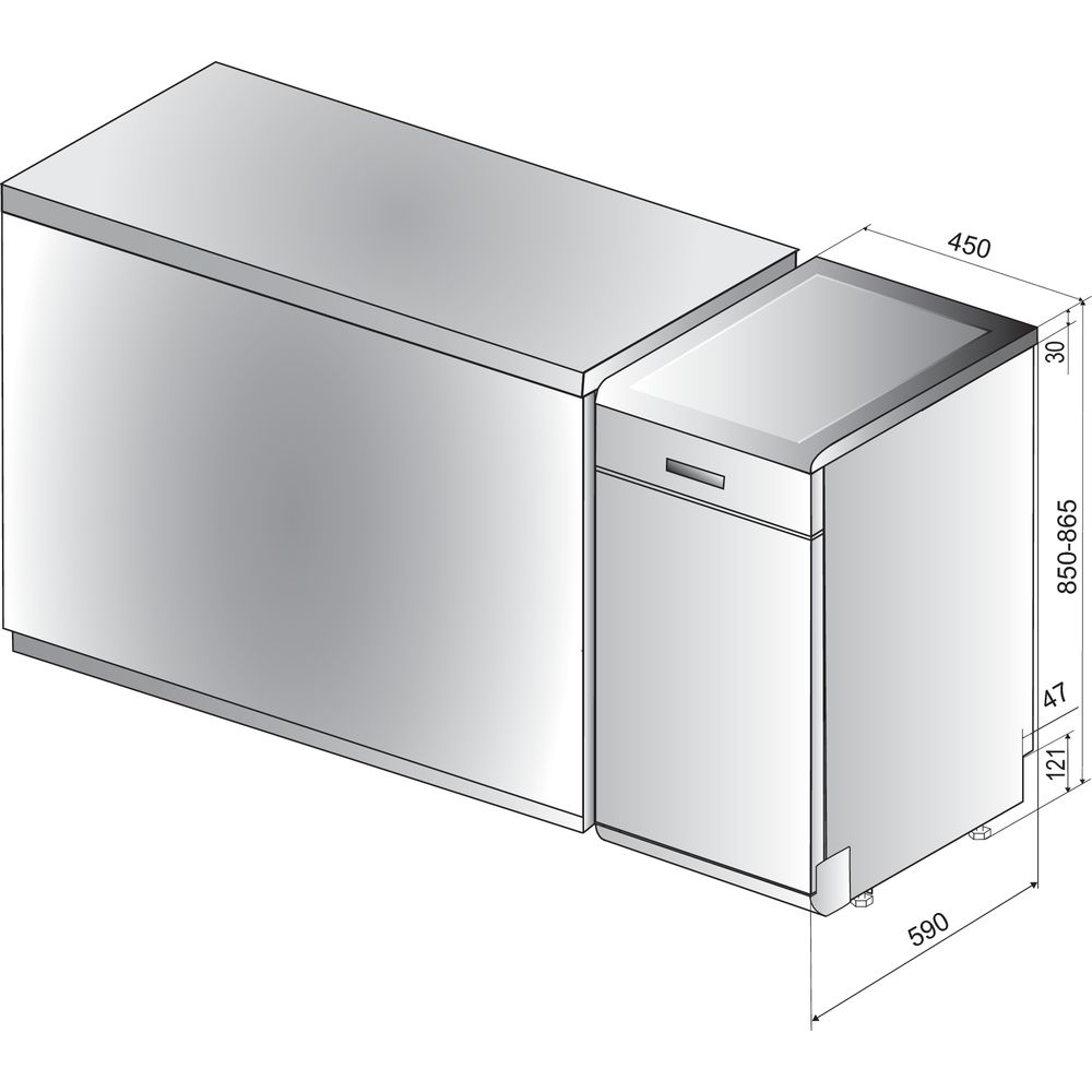 Купить Посудомоечная машина Indesit DSFE 1B10 A — Фото 8