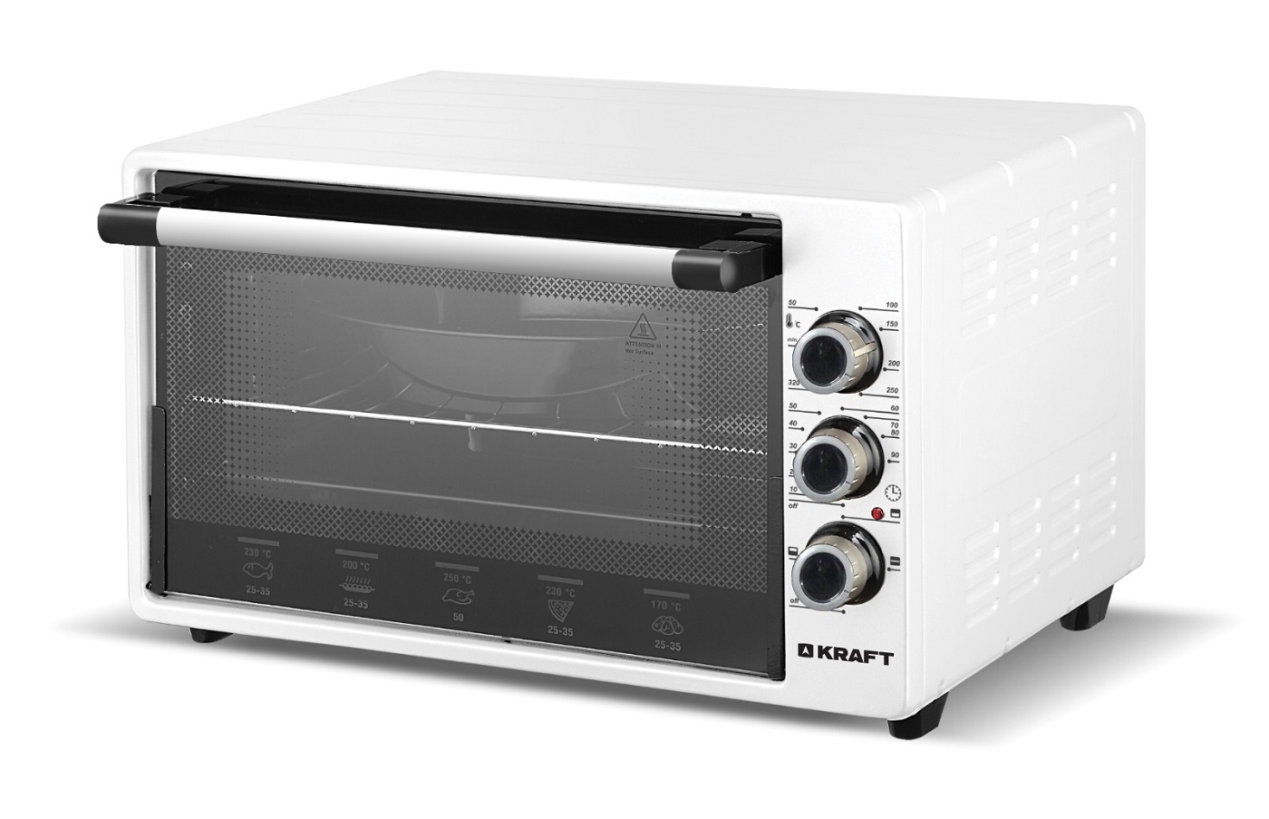 Мини-печь KRAFT KF-MO 3201 W																		 — описание, фото, цены в интернет-магазине PT Stores