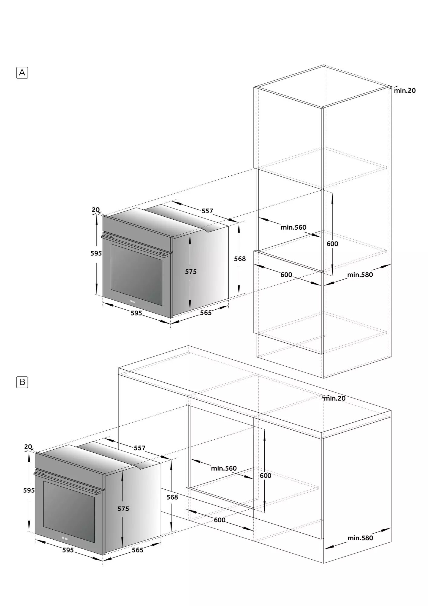 Купить Электрический духовой шкаф Haier HOQ-M5AAN3GB — Фото 12