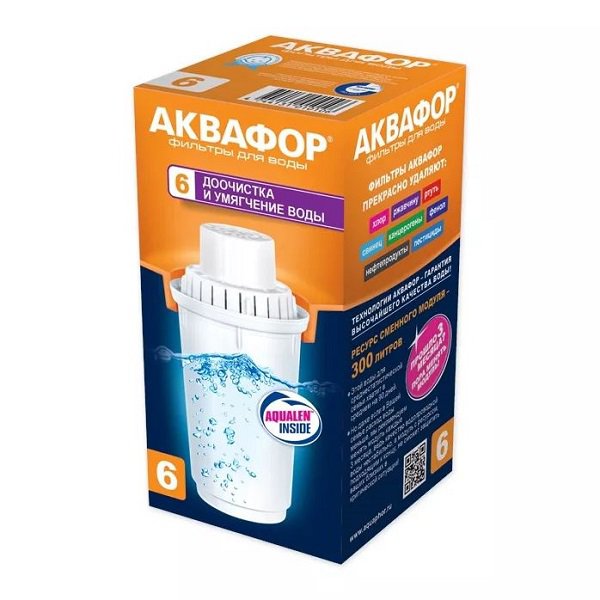 Купить Фильтр для воды АКВАФОР Картридж B6 для кувшинов 1шт — Фото 2
