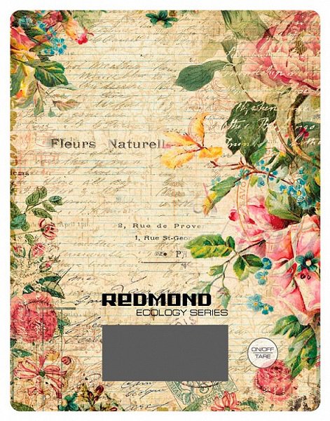 Кухонные весы Redmond RS-736 (цветы)																		 — описание, фото, цены в интернет-магазине PT Stores